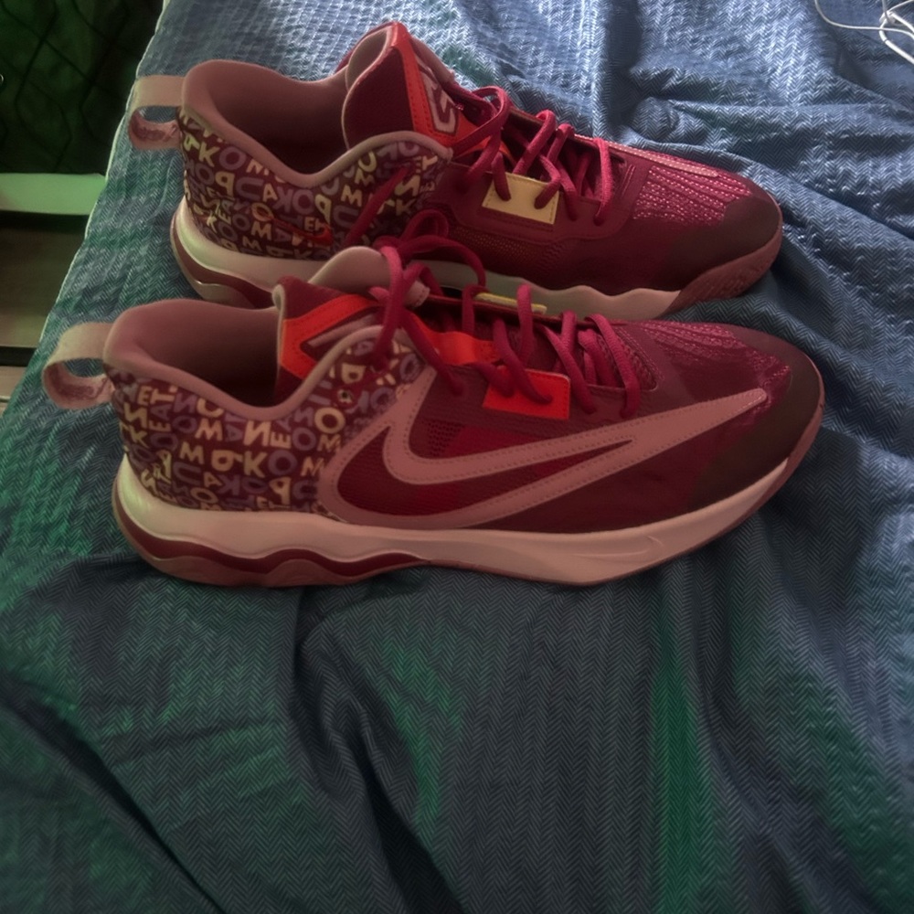 Nike Red and Pink Sneakers Giannis